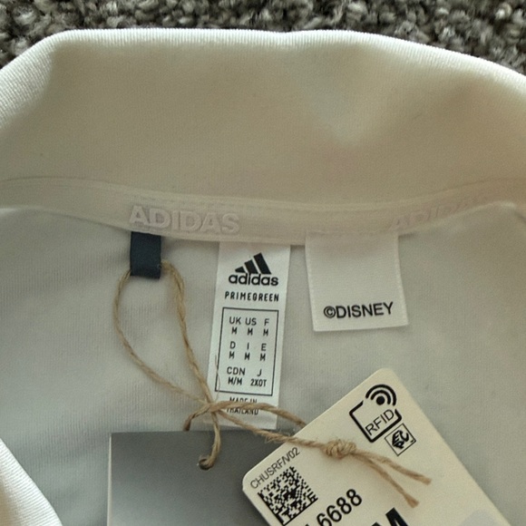 Adidas White Polo with Subtle Branding and Disney Tag - Picture 2 of 7